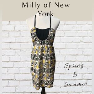 Milly of NY silk Blend Halter Dress.  Size 2 # 864